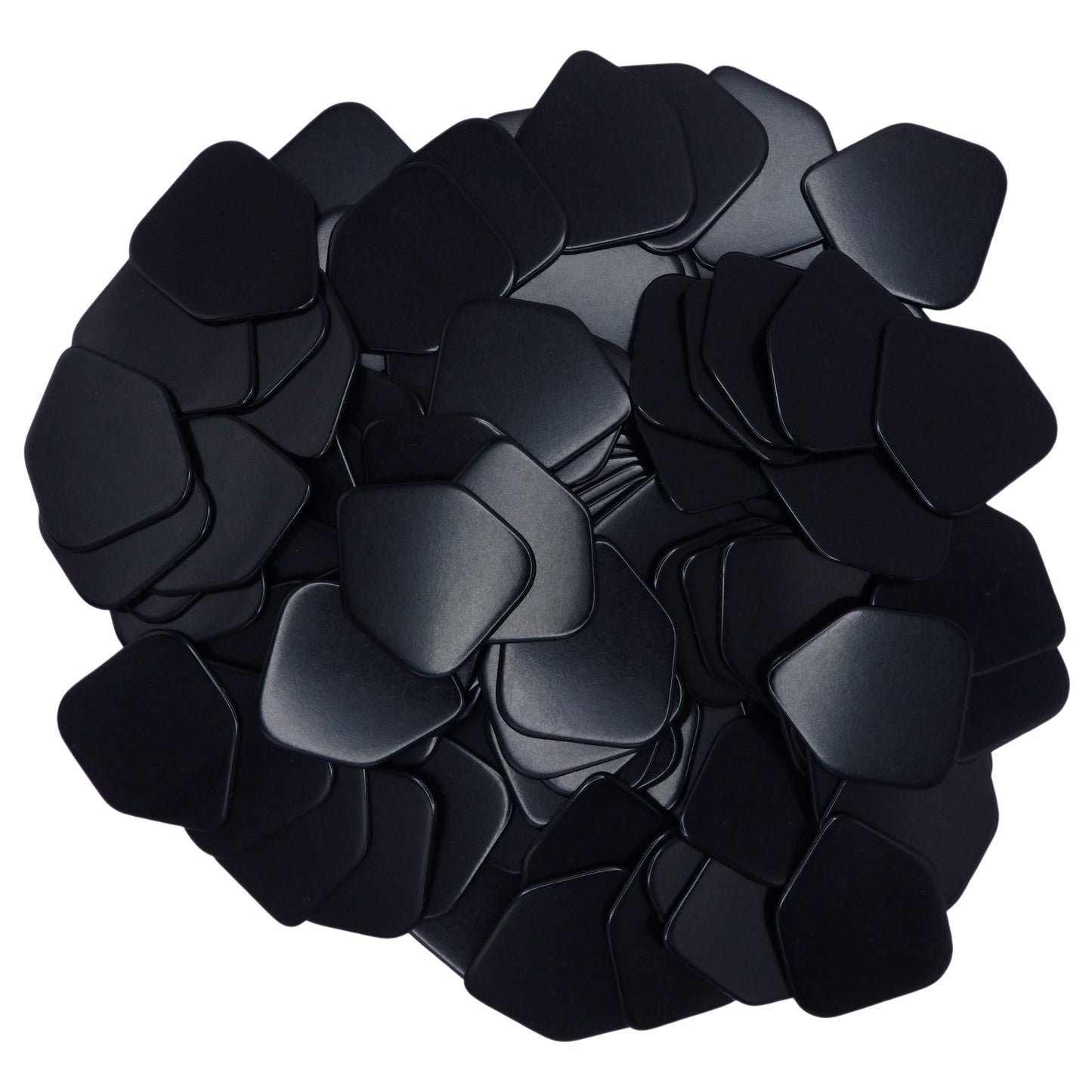 Celluloid Black Guitar Or Bass Pick - 0.96 mm Heavy Gauge - 330 Medium Home Plate Shape