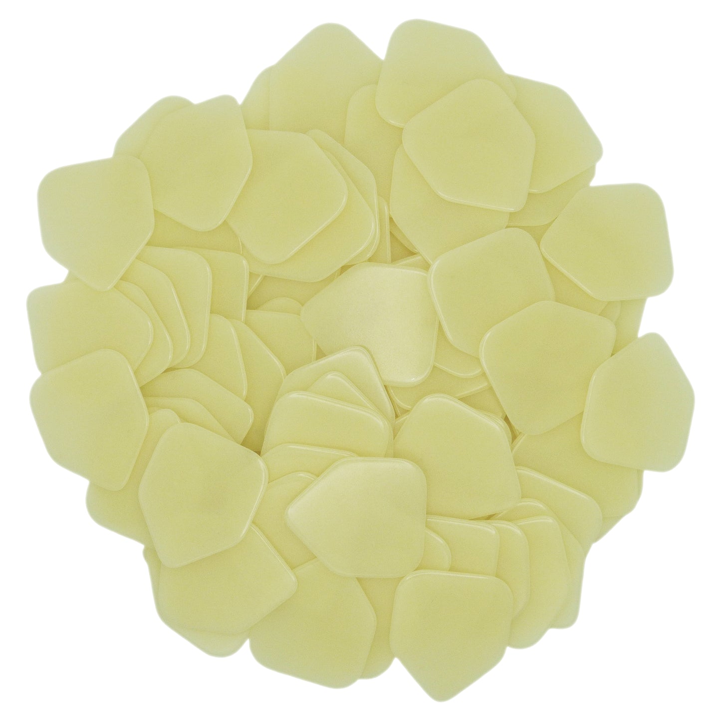 Celluloid Glow In The Dark Guitar Or Bass Pick - 0.96 mm Heavy Gauge - 330 Medium Home Plate Shape