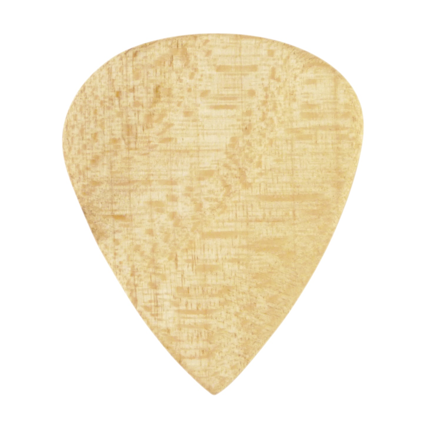 Maple Wood Guitar Or Bass Pick - 3.0 mm Ultra Heavy Gauge - 351 Groove Shape - Natural Finish Handmade Specialty Exotic Plectrum
