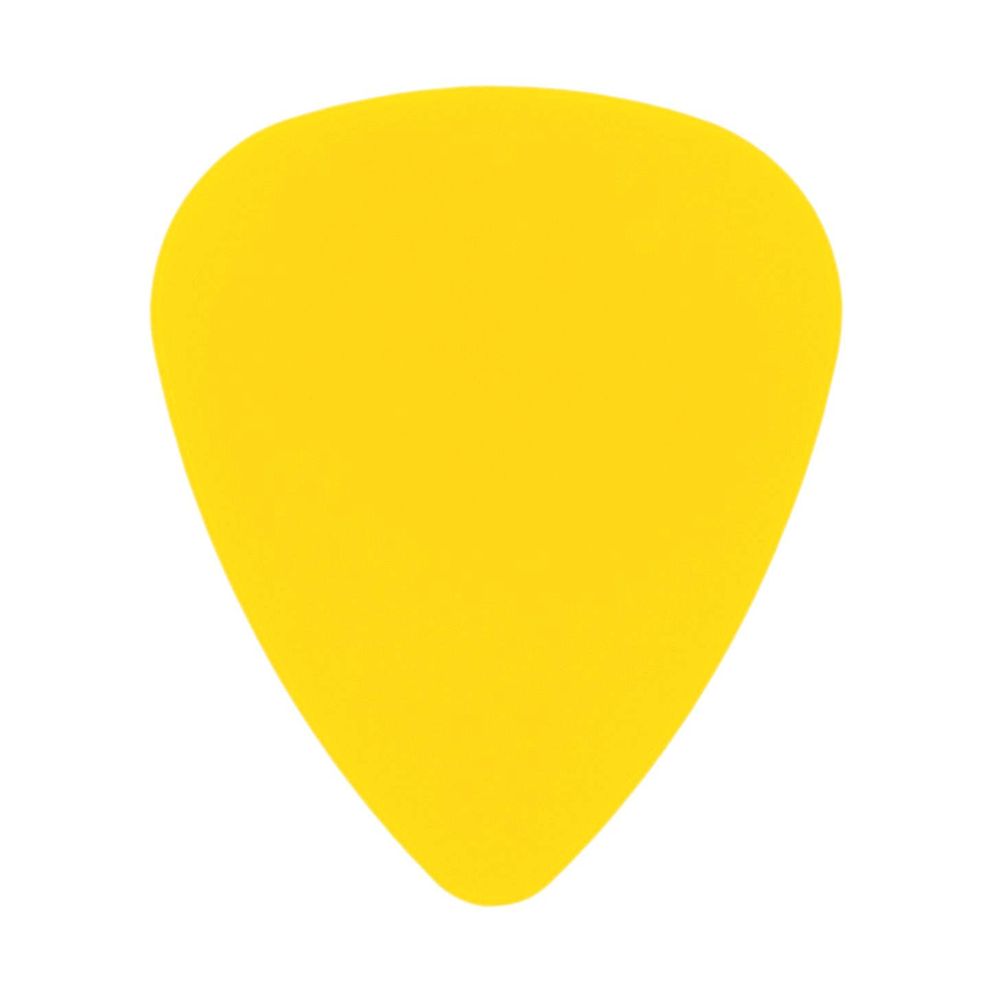 ABS Plastic Yellow Guitar Or Bass Pick - 0.71 mm Medium Gauge - 351 Shape