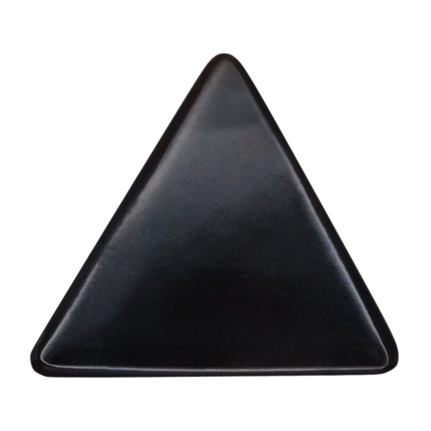 Black Buffalo Horn Guitar Or Bass Pick - 1.5 mm Ultra Heavy Gauge - 355 Large Triangle Shape - Polished Finish Handmade Specialty Exotic Plectrum