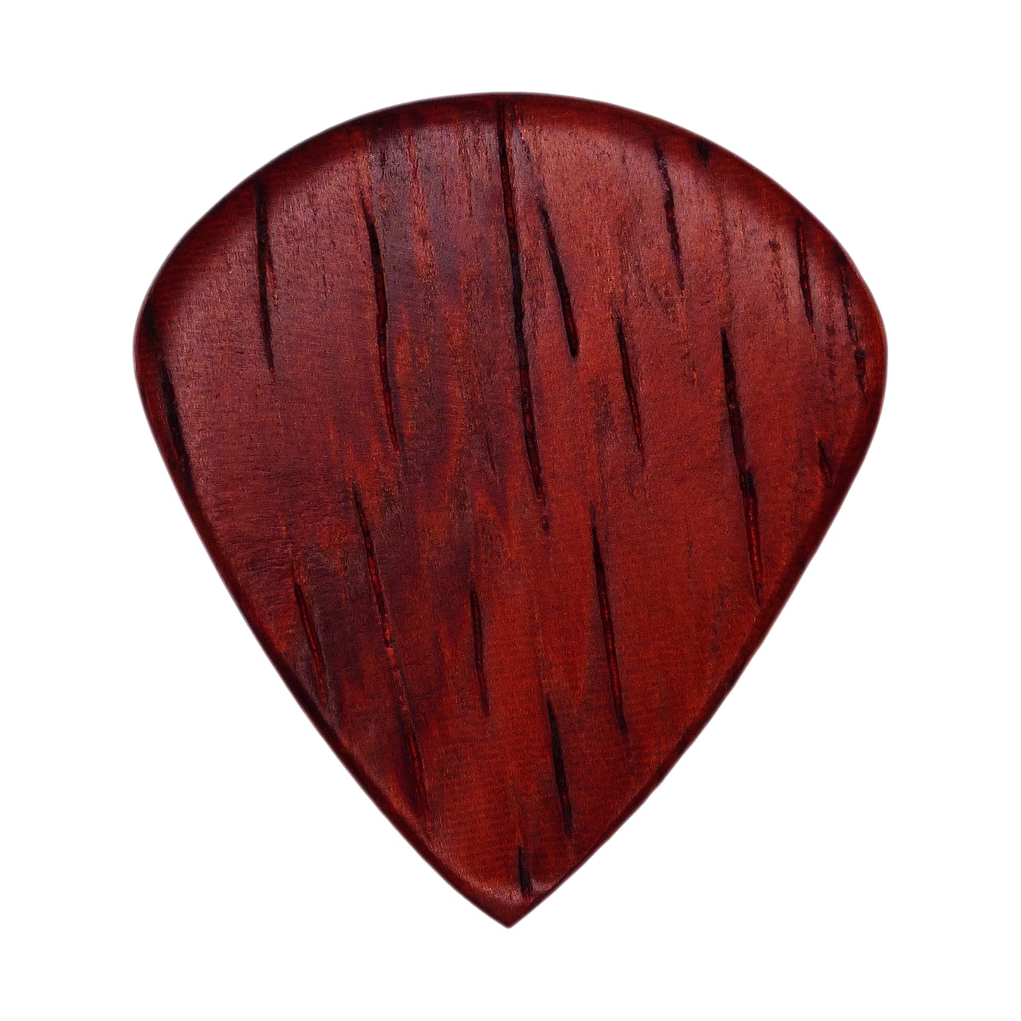 Padauk Wood Guitar Or Bass Pick - 1.5 mm Ultra Heavy Gauge - Jazz Shape - Natural Finish Handmade Specialty Exotic Plectrum