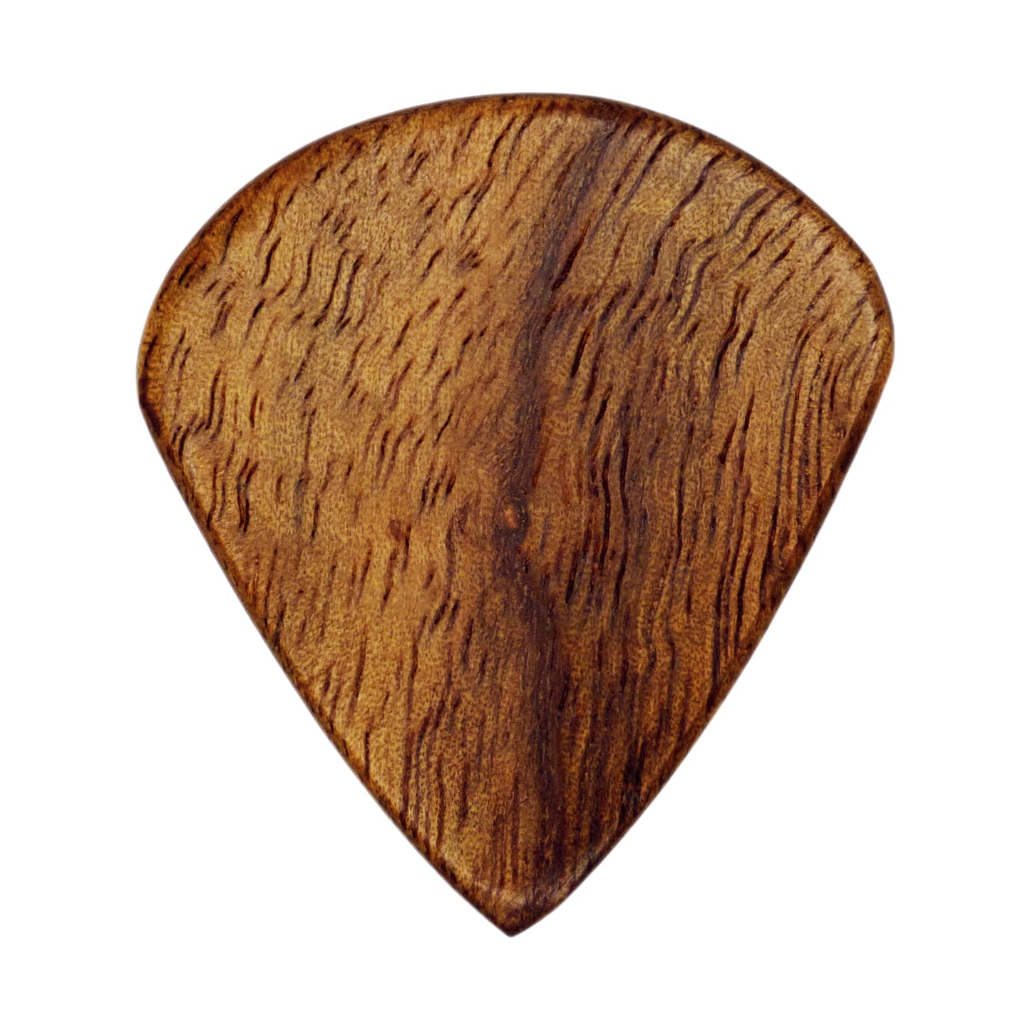 Teak Wood Guitar Or Bass Pick - 1.5 mm Ultra Heavy Gauge - Jazz Shape - Natural Finish Handmade Specialty Exotic Plectrum