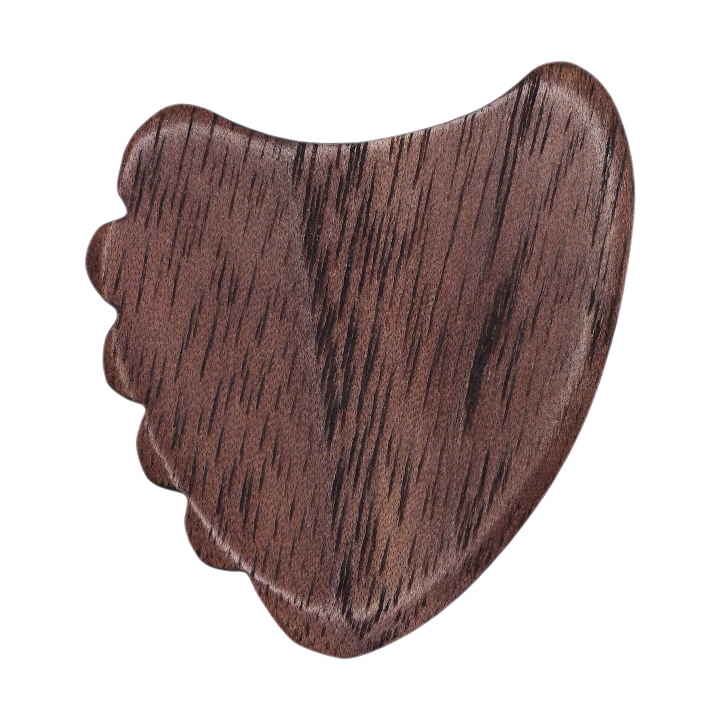 Walnut Wood Guitar Or Bass Pick - 1.5 mm Ultra Heavy Gauge - 390 Shark Fin Shape - Natural Finish Handmade Specialty Exotic Plectrum