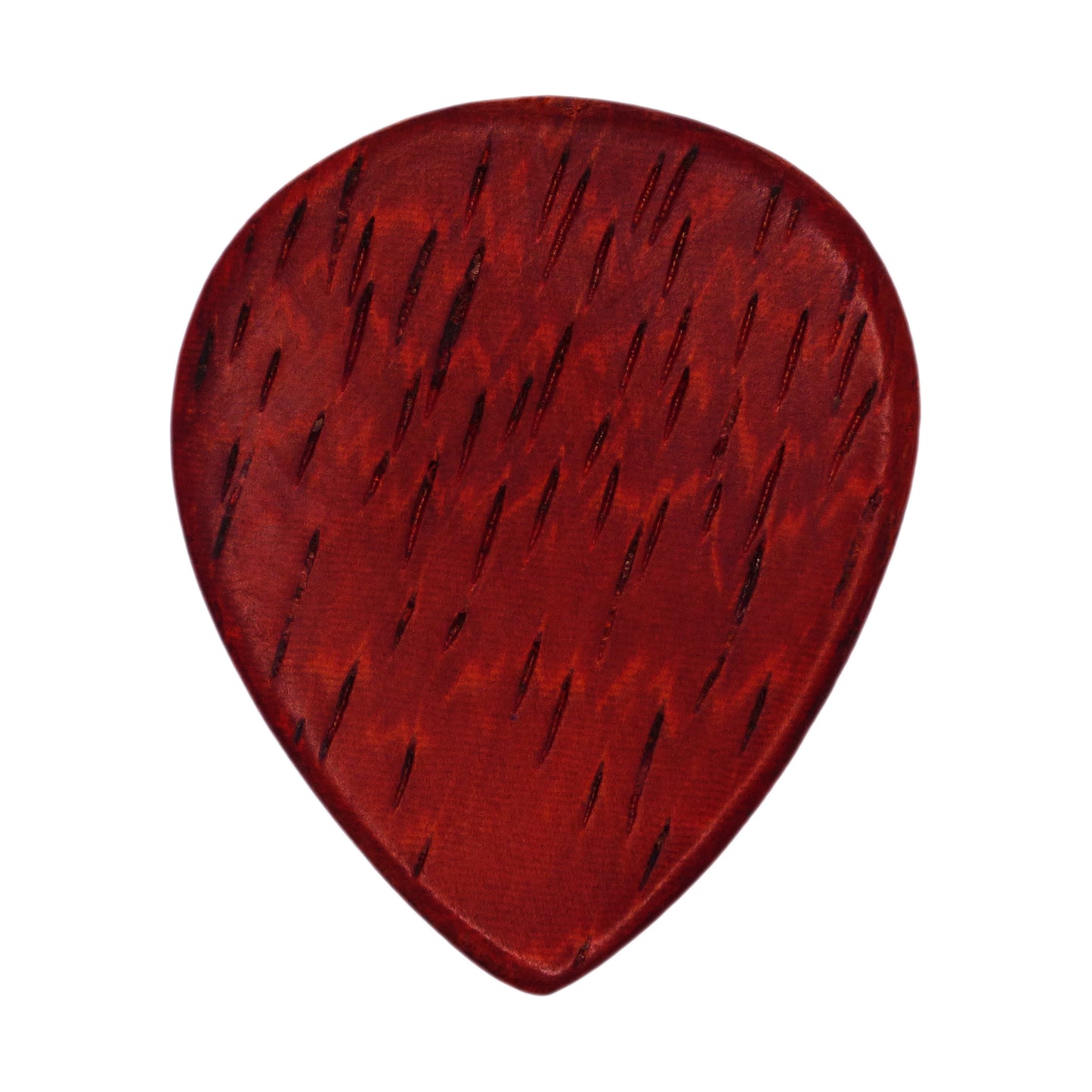 Padauk Wood Guitar Or Bass Pick - 1.5 mm Ultra Heavy Gauge - 347 Large Teardrop Shape - Natural Finish Handmade Specialty Exotic Plectrum