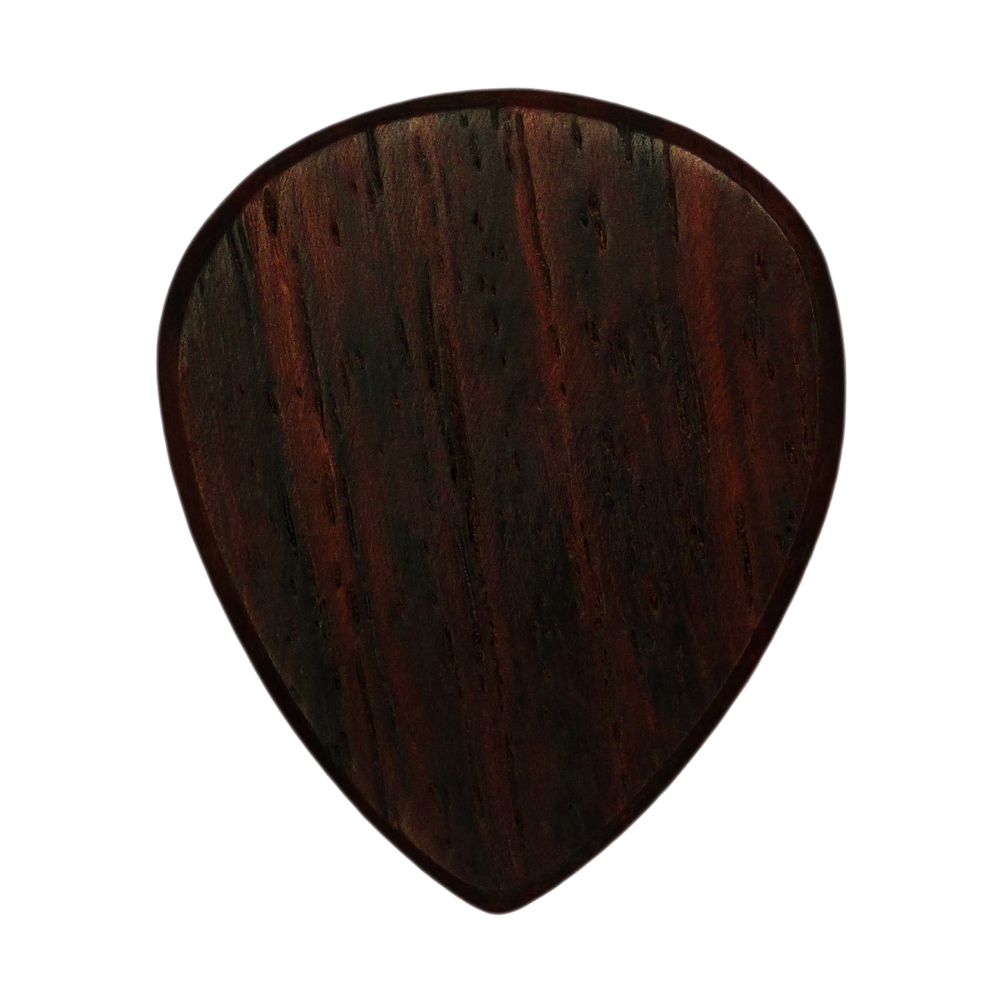 Rosewood Guitar Or Bass Pick - 1.5 mm Ultra Heavy Gauge - 347 Large Teardrop Shape - Natural Finish Handmade Specialty Exotic Plectrum