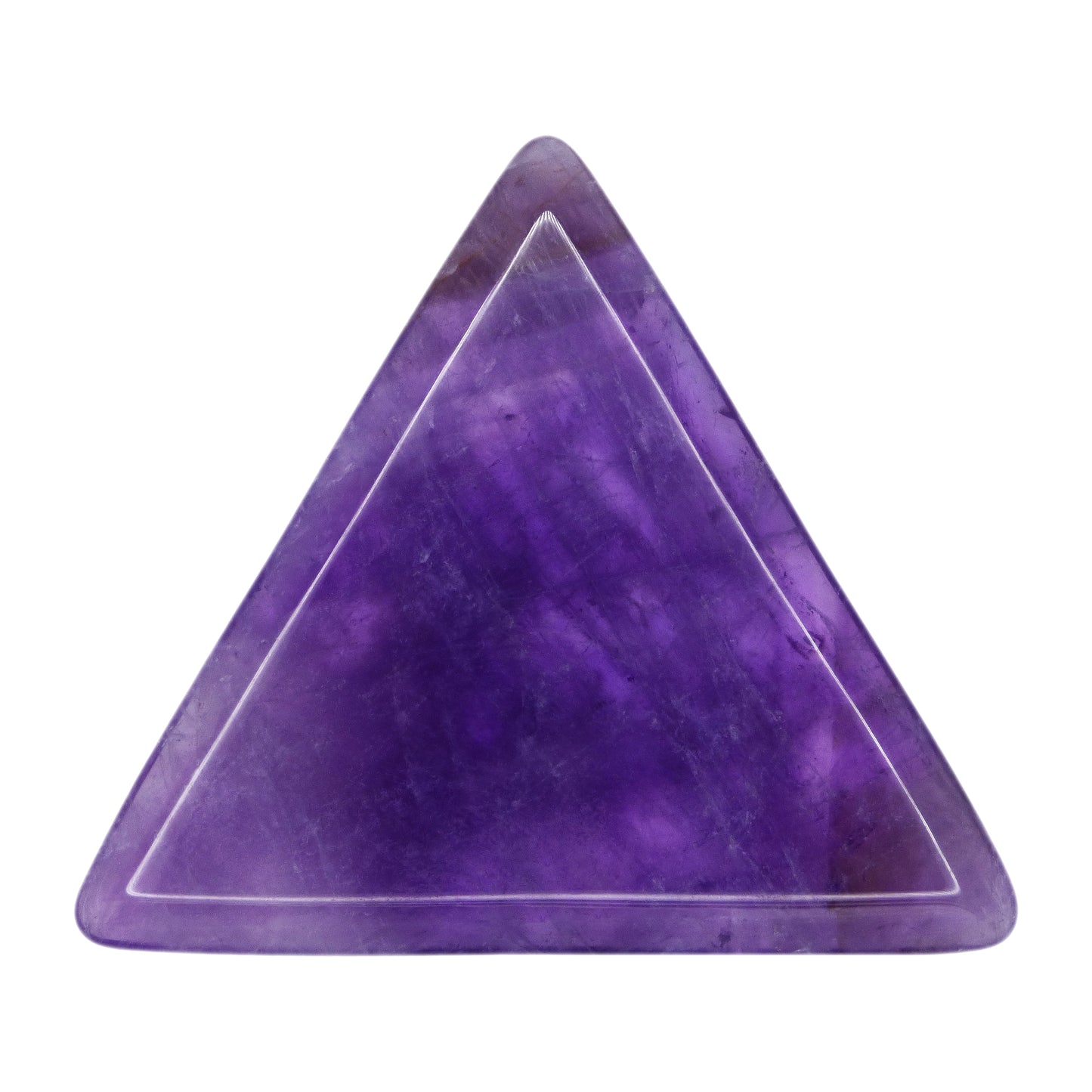 Amethyst Stone Guitar Or Bass Pick - 3.0 mm Ultra Heavy Gauge - 355 Large Triangle Shape - Specialty Handmade Gemstone Exotic Plectrum