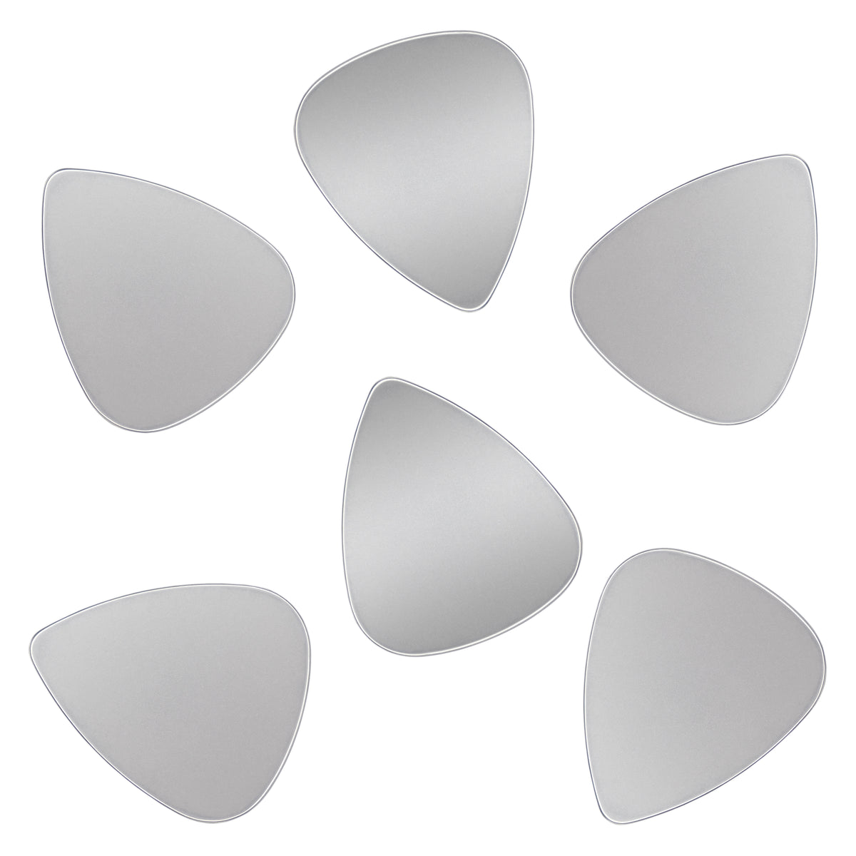 Stainless Steel Guitar Or Bass Pick - 0.40 mm Light Gauge - 351 Shape - Specialty Metal Exotic Plectrum