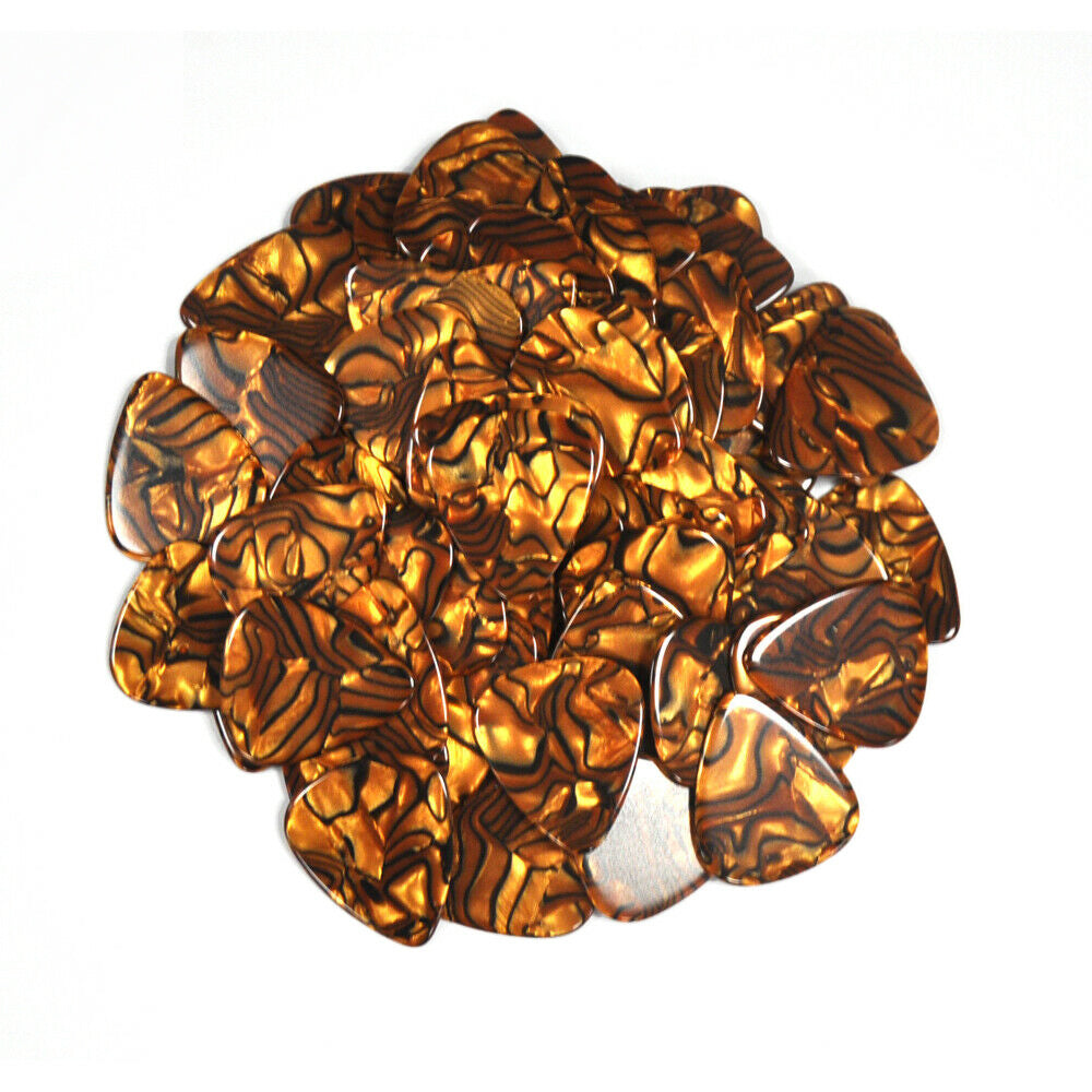 Celluloid Tiger Guitar Or Bass Pick - 0.71 mm Medium Gauge - 351 Shape