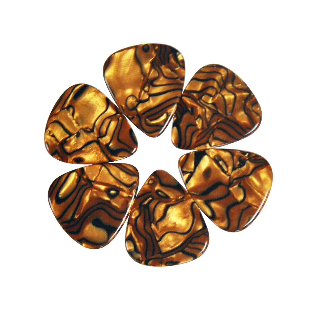 Celluloid Tiger Guitar Or Bass Pick - 0.71 mm Medium Gauge - 351 Shape