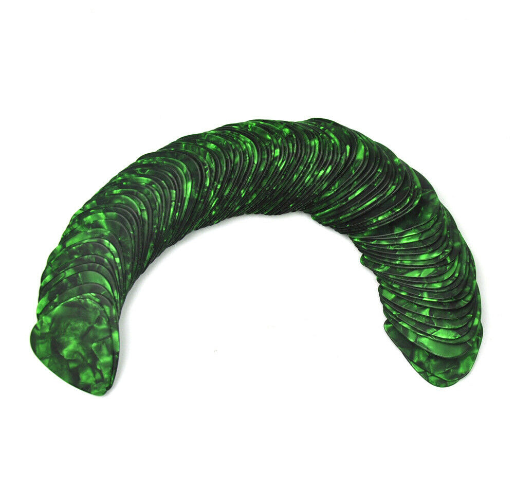 Celluloid Green Pearl Guitar Or Bass Pick - 0.71 mm Medium Gauge - 351 Shape