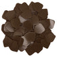 Celluloid Brown Guitar Or Bass Pick - 0.96 mm Heavy Gauge - 330 Medium Home Plate Shape
