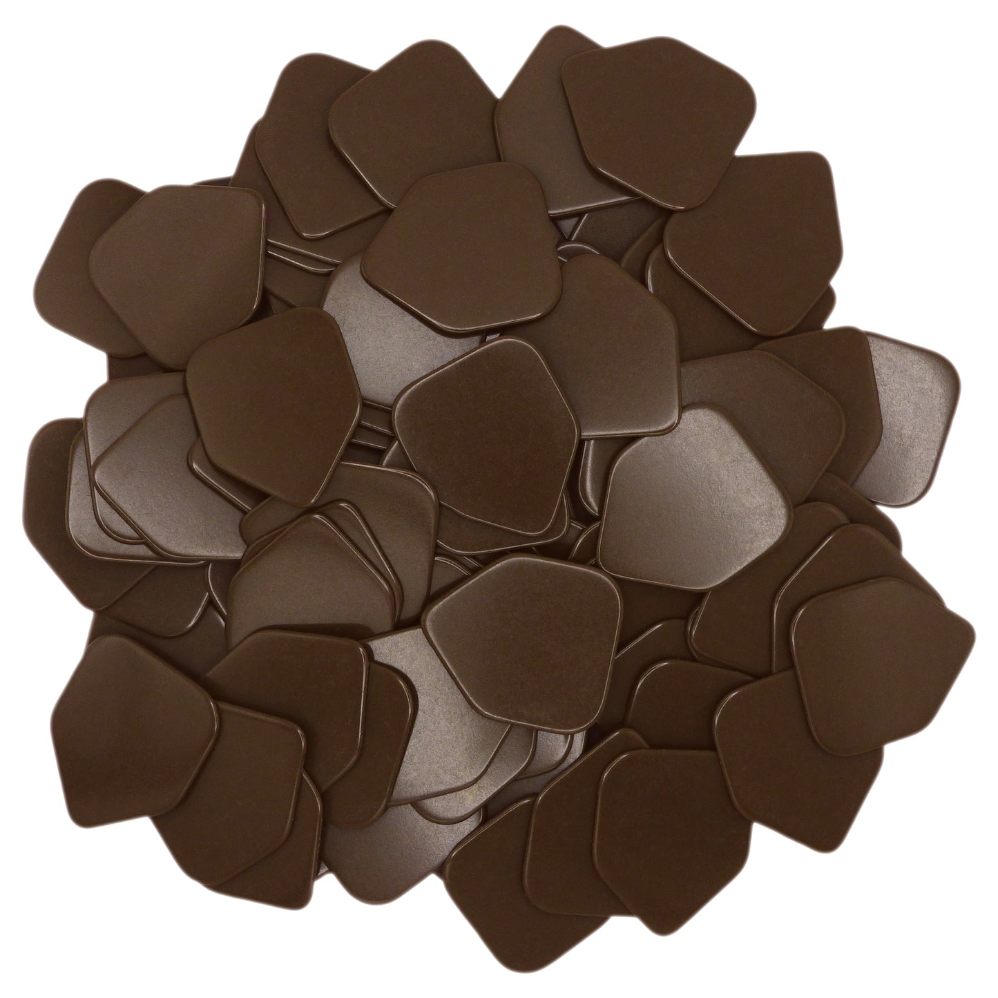 Celluloid Brown Guitar Or Bass Pick - 0.96 mm Heavy Gauge - 330 Medium Home Plate Shape