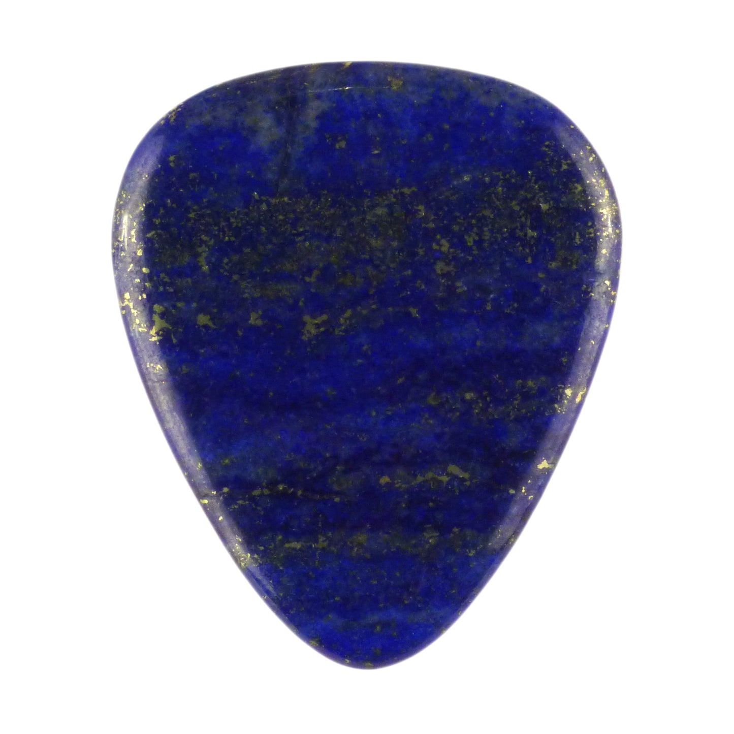 Lapis Lazuli Stone Guitar Or Bass Pick - 3.0 mm Ultra Heavy Gauge - 351 Shape - Specialty Handmade Gemstone Exotic Plectrum