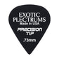 Exotic Plectrums Delrin Black Guitar Or Bass Pick - 0.73 mm Medium Gauge - Premium Made In USA - Extra Sharp 351 Precision Tip Shape