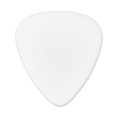 ABS Plastic White Guitar Or Bass Pick - 0.71 mm Medium Gauge - 351 Shape