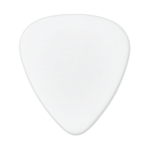 ABS Plastic White Guitar Or Bass Pick - 0.71 mm Medium Gauge - 351 Shape