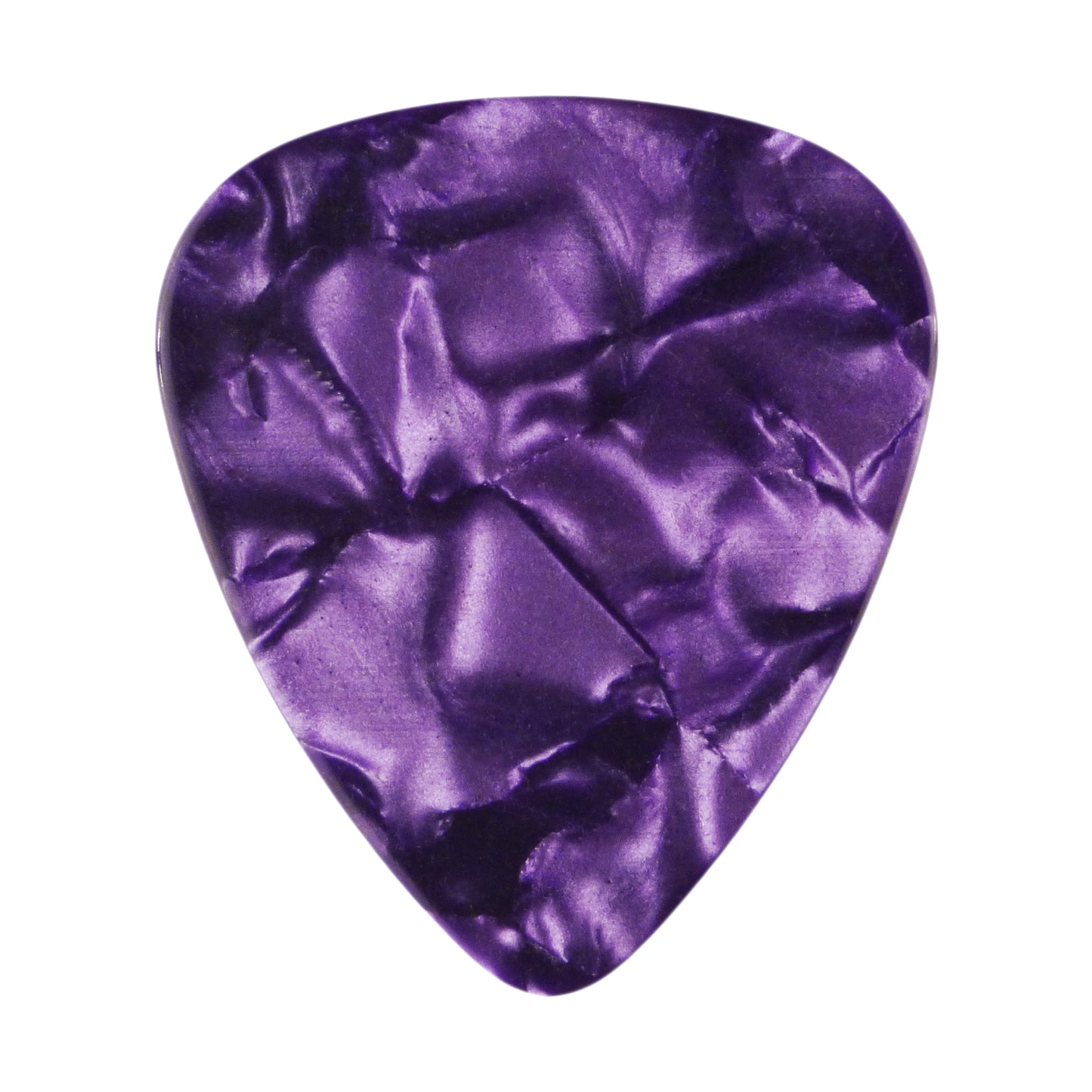 Celluloid Purple Pearl Guitar Or Bass Pick - 0.46 mm Light Gauge - 351 Shape