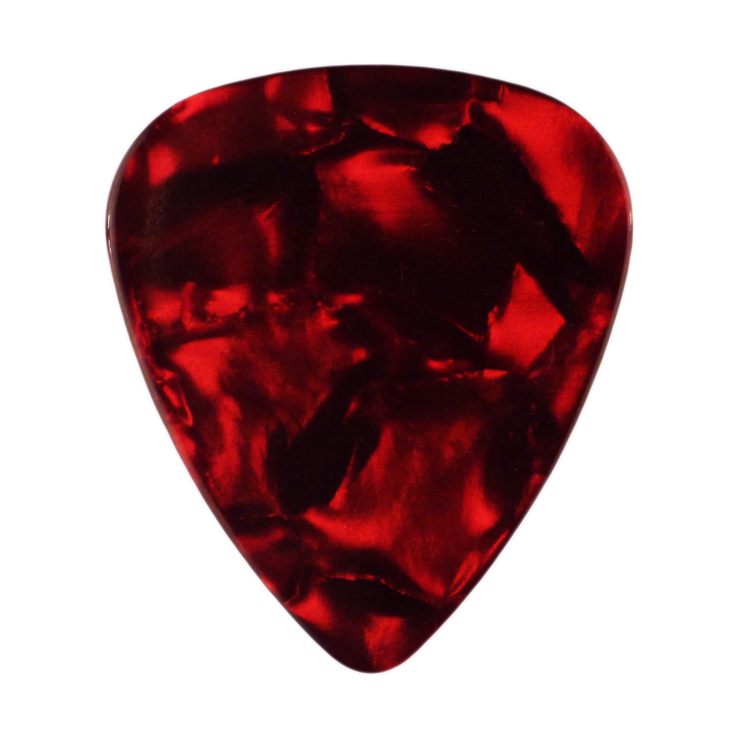 Celluloid Red Pearl Guitar Or Bass Pick - 0.71 mm Medium Gauge - 351 Shape