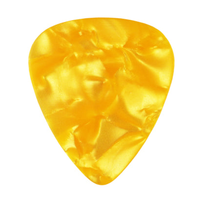 Celluloid Yellow Pearl Guitar Or Bass Pick - 0.46 mm Light Gauge - 351 Shape