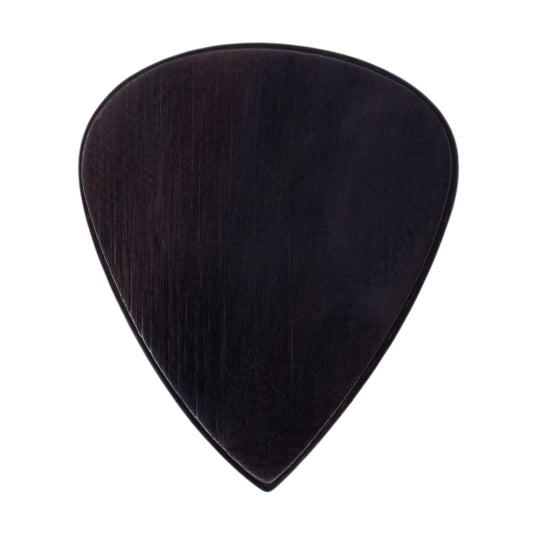 Black Buffalo Horn Guitar Or Bass Pick - 1.5 mm Heavy Gauge - 351 Shape - Natural Finish Handmade Specialty Exotic Plectrum