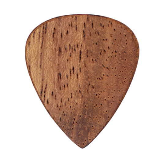 Lebbeck Wood Guitar Or Bass Pick - 1.5 mm Heavy Gauge - 351 Shape - Natural Finish Handmade Specialty Exotic Plectrum