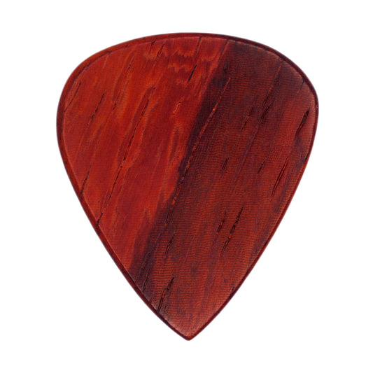 Padauk Wood Guitar Or Bass Pick - 1.5 mm Heavy Gauge - 351 Shape - Natural Finish Handmade Specialty Exotic Plectrum