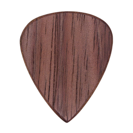 Walnut Wood Guitar Or Bass Pick - 1.5 mm Heavy Gauge - 351 Shape - Natural Finish Handmade Specialty Exotic Plectrum