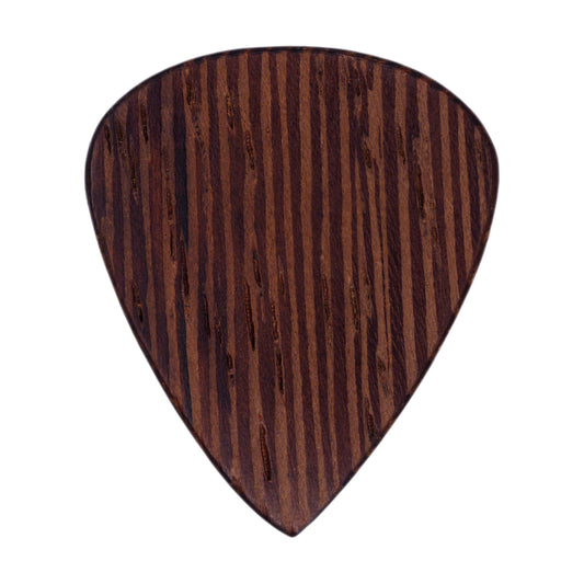 Wenge Wood Guitar Or Bass Pick - 1.5 mm Heavy Gauge - 351 Shape - Natural Finish Handmade Specialty Exotic Plectrum