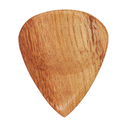 Chinaberry Wood Guitar Or Bass Pick - 3.0 mm Ultra Heavy Gauge - 351 Groove Shape - Natural Finish Handmade Specialty Exotic Plectrum