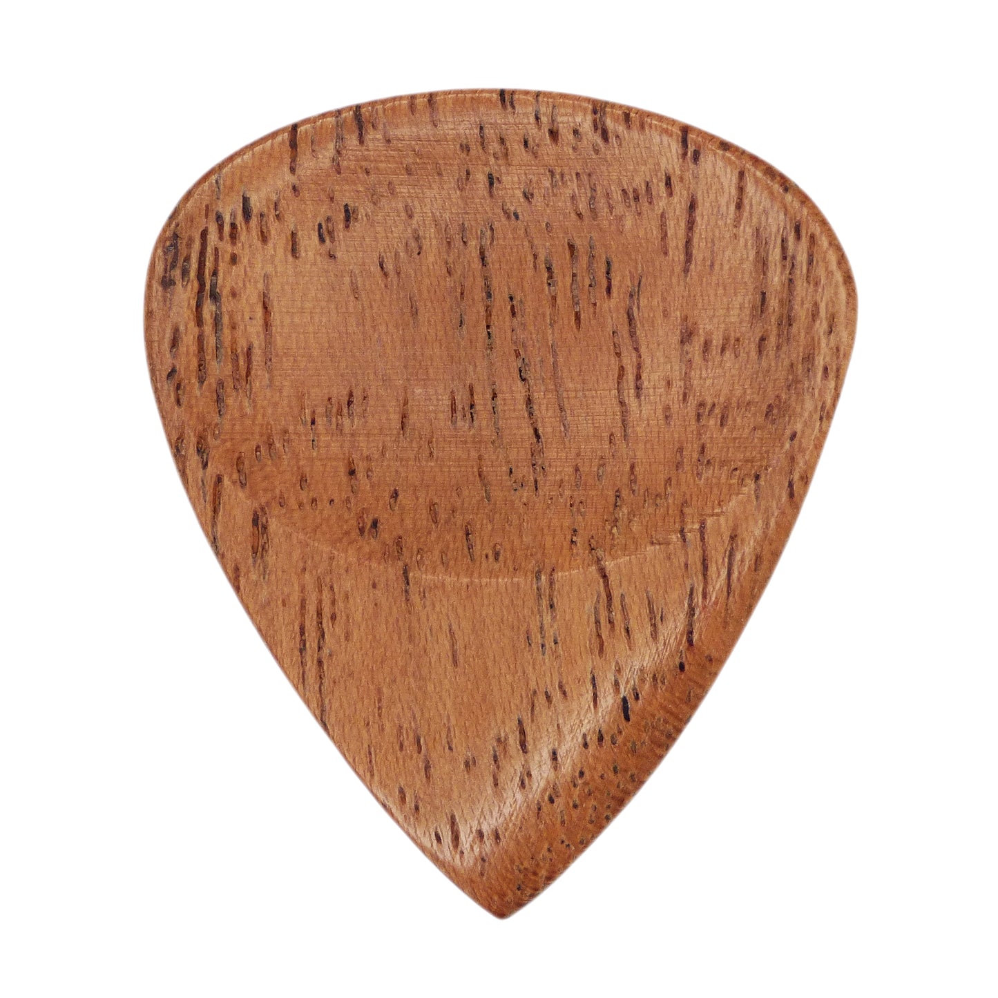 Gum Arabic Wood Guitar Or Bass Pick - 3.0 mm Ultra Heavy Gauge - 351 Groove Shape - Natural Finish Handmade Specialty Exotic Plectrum