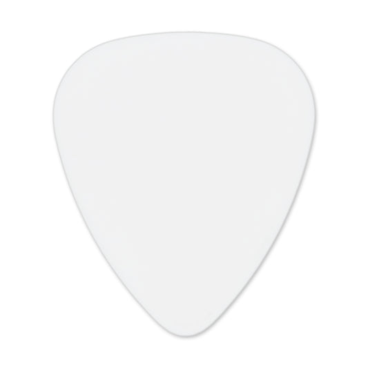 Delrin White Guitar Or Bass Pick - 1.0 mm Heavy Gauge - 351 Shape