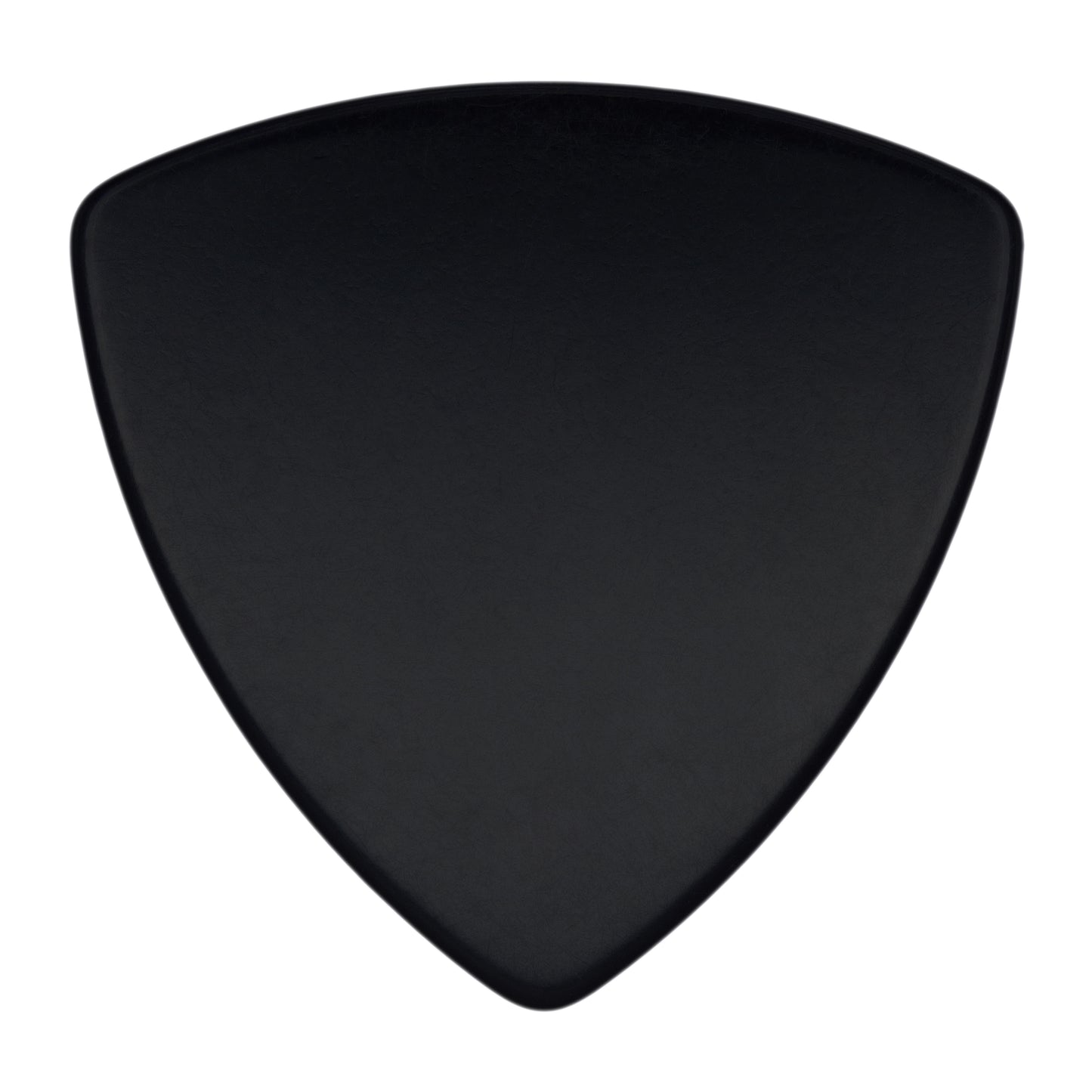 Celluloid Black Guitar Or Bass Pick - 0.71 mm Medium Gauge - 346 Rounded Triangle Shape