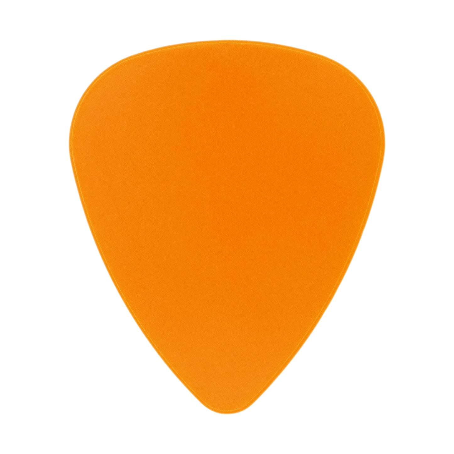 ABS Plastic Orange Guitar Or Bass Pick - 0.71 mm Medium Gauge - 351 Shape