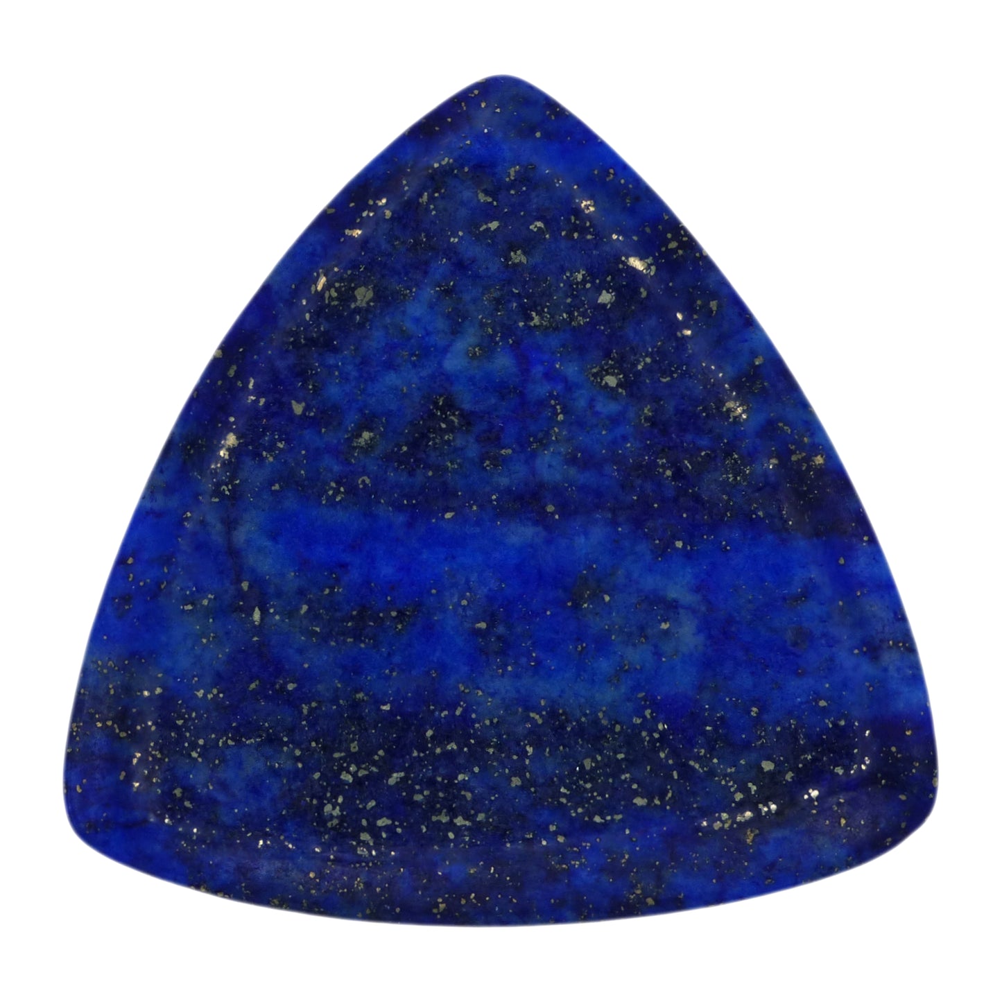 Lapis Lazuli Stone Guitar Or Bass Pick - 3.0 mm Ultra Heavy Gauge - 346 Rounded Triangle Shape - Specialty Handmade Gemstone Exotic Plectrum