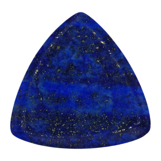 Lapis Lazuli Stone Guitar Or Bass Pick - 3.0 mm Ultra Heavy Gauge - 346 Rounded Triangle Shape - Specialty Handmade Gemstone Exotic Plectrum