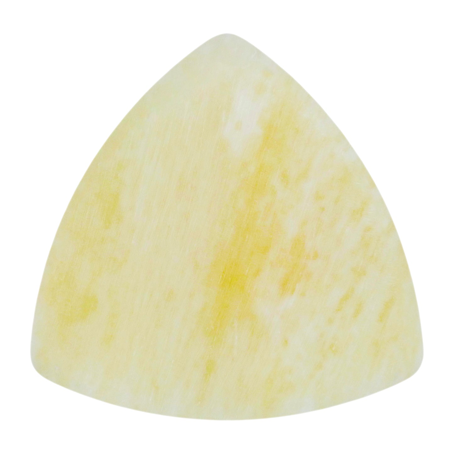 Camel Bone Guitar Or Bass Pick - 1.5 mm Heavy Gauge - 346 Rounded Triangle Shape - Natural Finish Handmade Specialty Exotic Plectrum