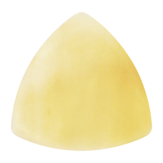 White Buffalo Horn Guitar Or Bass Pick - 1.5 mm Heavy Gauge - 346 Rounded Triangle Shape - Polished Finish Handmade Specialty Exotic Plectrum