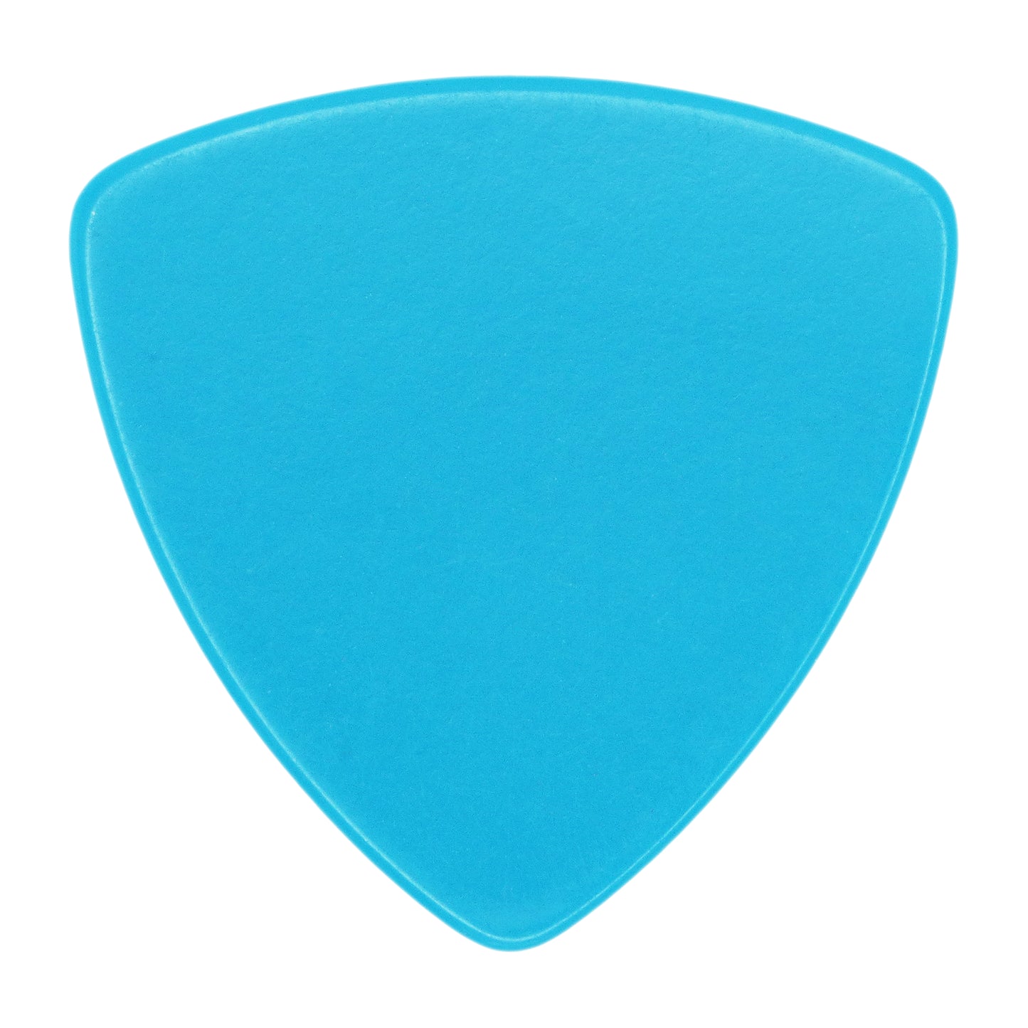 Celluloid Light Blue Guitar Or Bass Pick - 0.71 mm Medium Gauge - 346 Rounded Triangle Shape