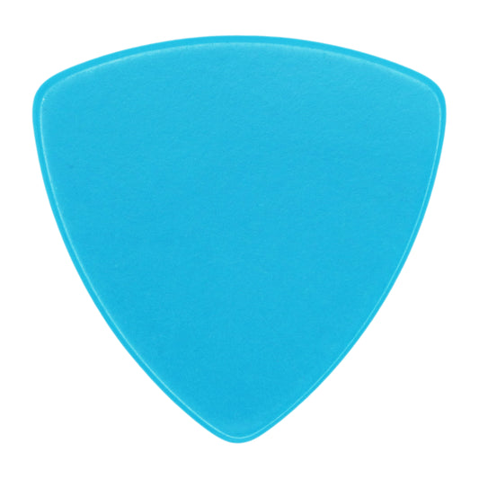 Celluloid Light Blue Guitar Or Bass Pick - 0.71 mm Medium Gauge - 346 Rounded Triangle Shape