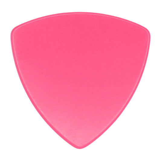 Celluloid Pink Guitar Or Bass Pick - 0.71 mm Medium Gauge - 346 Rounded Triangle Shape
