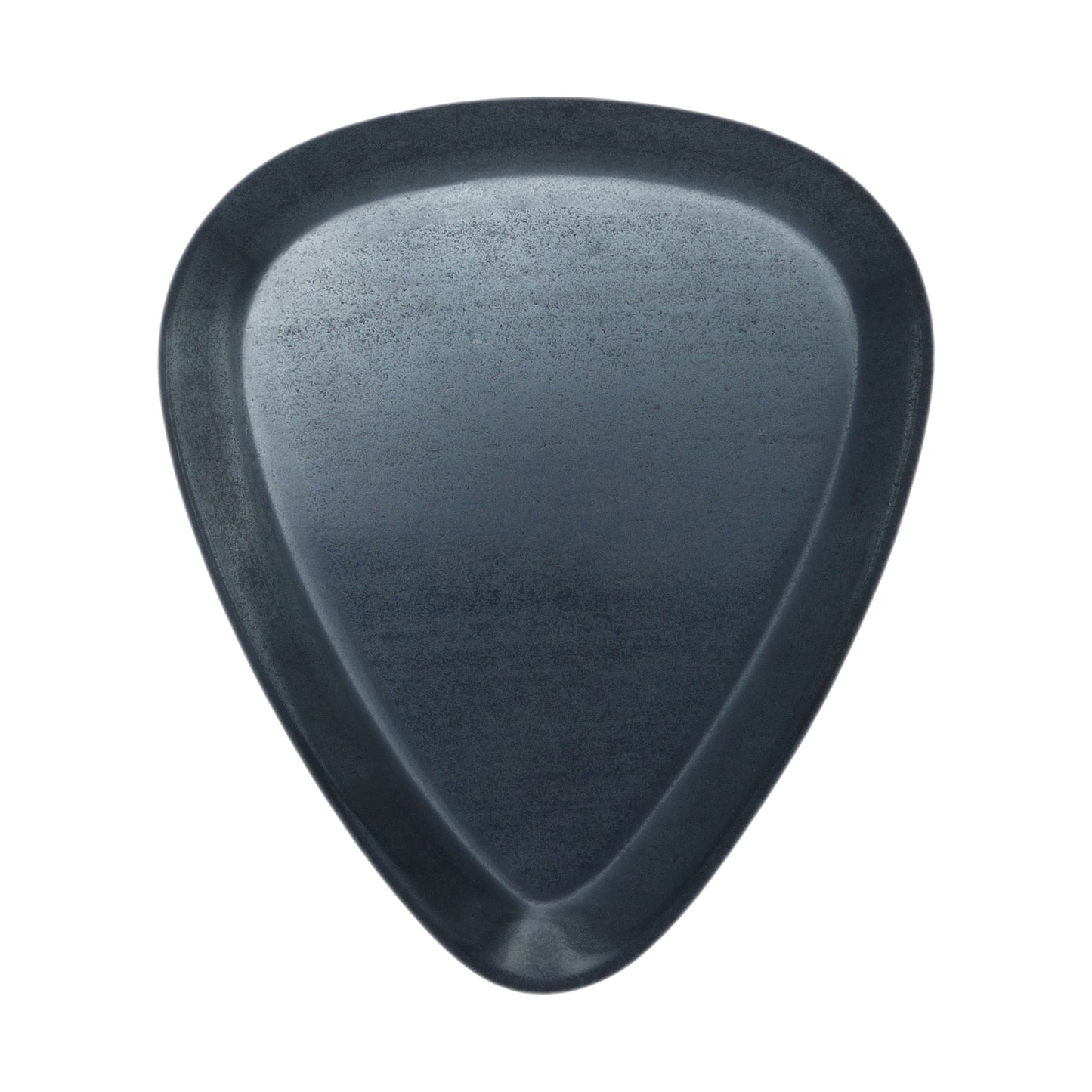 Hematite Stone Guitar Or Bass Pick - 3.0 mm Ultra Heavy Gauge - 351 Shape - Specialty Handmade Gemstone Exotic Plectrum