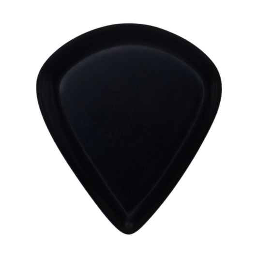 Black Obsidian Volcanic Glass Stone Guitar Or Bass Pick - 3.0 mm Ultra Heavy Gauge - Jazz XL Shape - Specialty Handmade Gemstone Exotic Plectrum