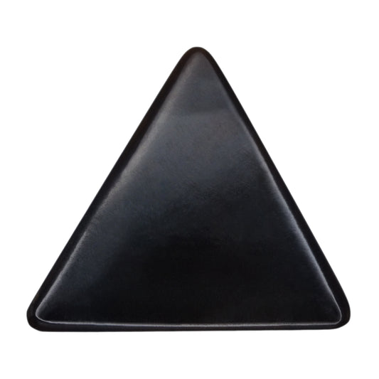 Black Buffalo Horn Guitar Or Bass Pick - 1.5 mm Ultra Heavy Gauge - 355 Large Triangle Shape - Polished Finish Handmade Specialty Exotic Plectrum