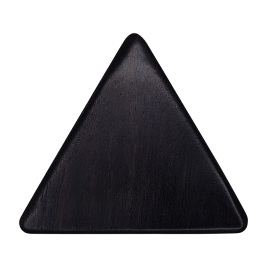 Ebony Wood Guitar Or Bass Pick - 1.5 mm Ultra Heavy Gauge - 355 Large Triangle Shape - Natural Finish Handmade Specialty Exotic Plectrum