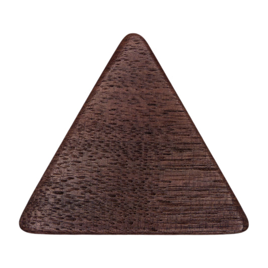 Walnut Wood Guitar Or Bass Pick - 1.5 mm Ultra Heavy Gauge - 355 Large Triangle Shape - Natural Finish Handmade Specialty Exotic Plectrum