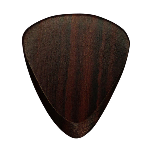 Rosewood Guitar Or Bass Pick - 3.0 mm Ultra Heavy Gauge - 351 Wedge Shape - Natural Finish Handmade Specialty Exotic Plectrum