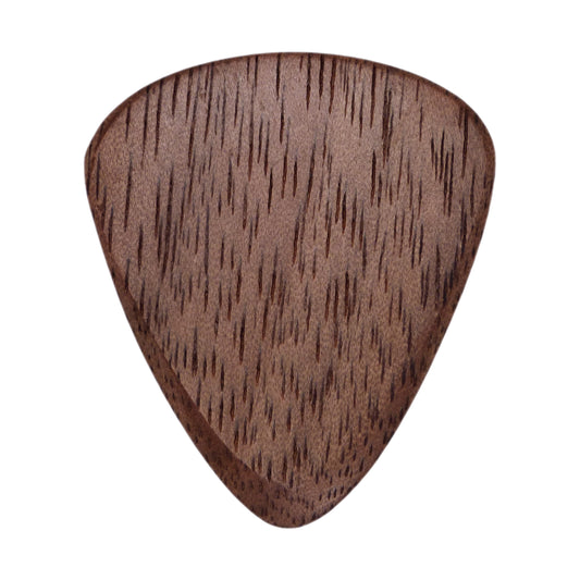 Walnut Wood Guitar Or Bass Pick - 3.0 mm Ultra Heavy Gauge - 351 Wedge Shape - Natural Finish Handmade Specialty Exotic Plectrum