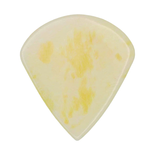 Camel Bone Guitar Or Bass Pick - 1.5 mm Ultra Heavy Gauge - Jazz XL Shape - Natural Finish Handmade Specialty Exotic Plectrum