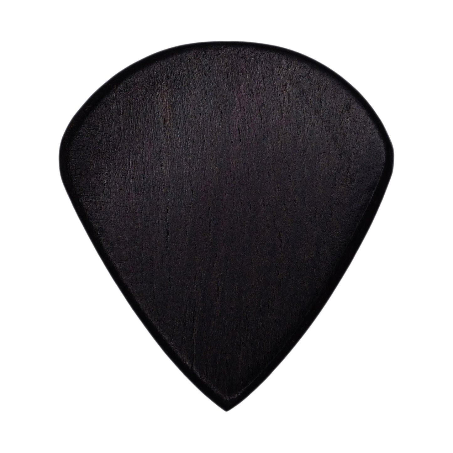 Ebony Wood Guitar Or Bass Pick - 1.5 mm Ultra Heavy Gauge - Jazz Shape - Natural Finish Handmade Specialty Exotic Plectrum